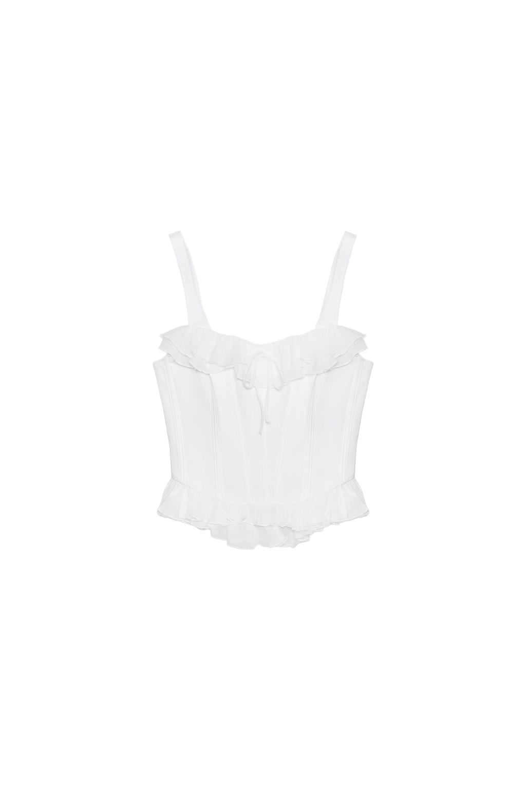 RUFFLED CORSET TOP - image 3