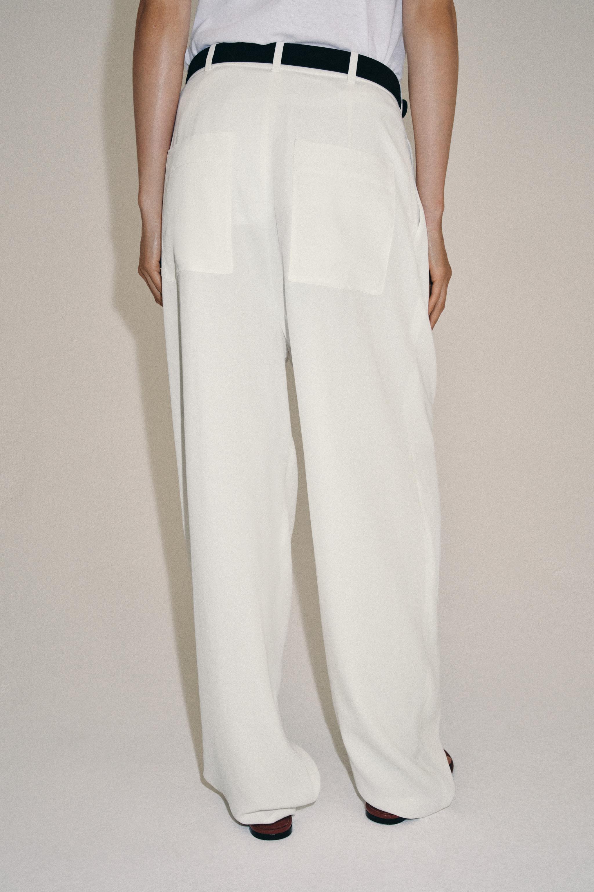 ZW COLLECTION FLOWY DARTED PANTS