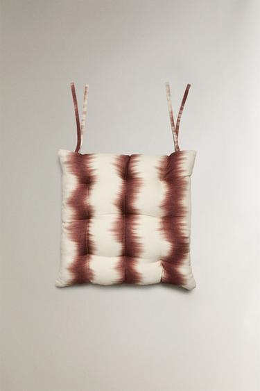 OMBRÉ LINEN SEAT CUSHION X COLLAGERIE - Beige-brown by Zara