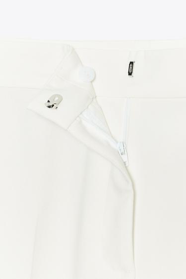 STRAIGHT-LEG TROUSERS - Ecru by Zara - Image 4