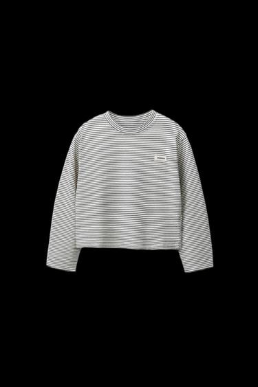 STRIPED T-SHIRT WITH BENSIMON ® X ZARA LABEL - Ecru by Zara