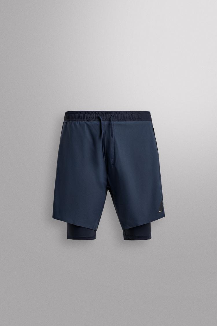 ZARA BASIC 2-IN-1 TRAINING SHORTS