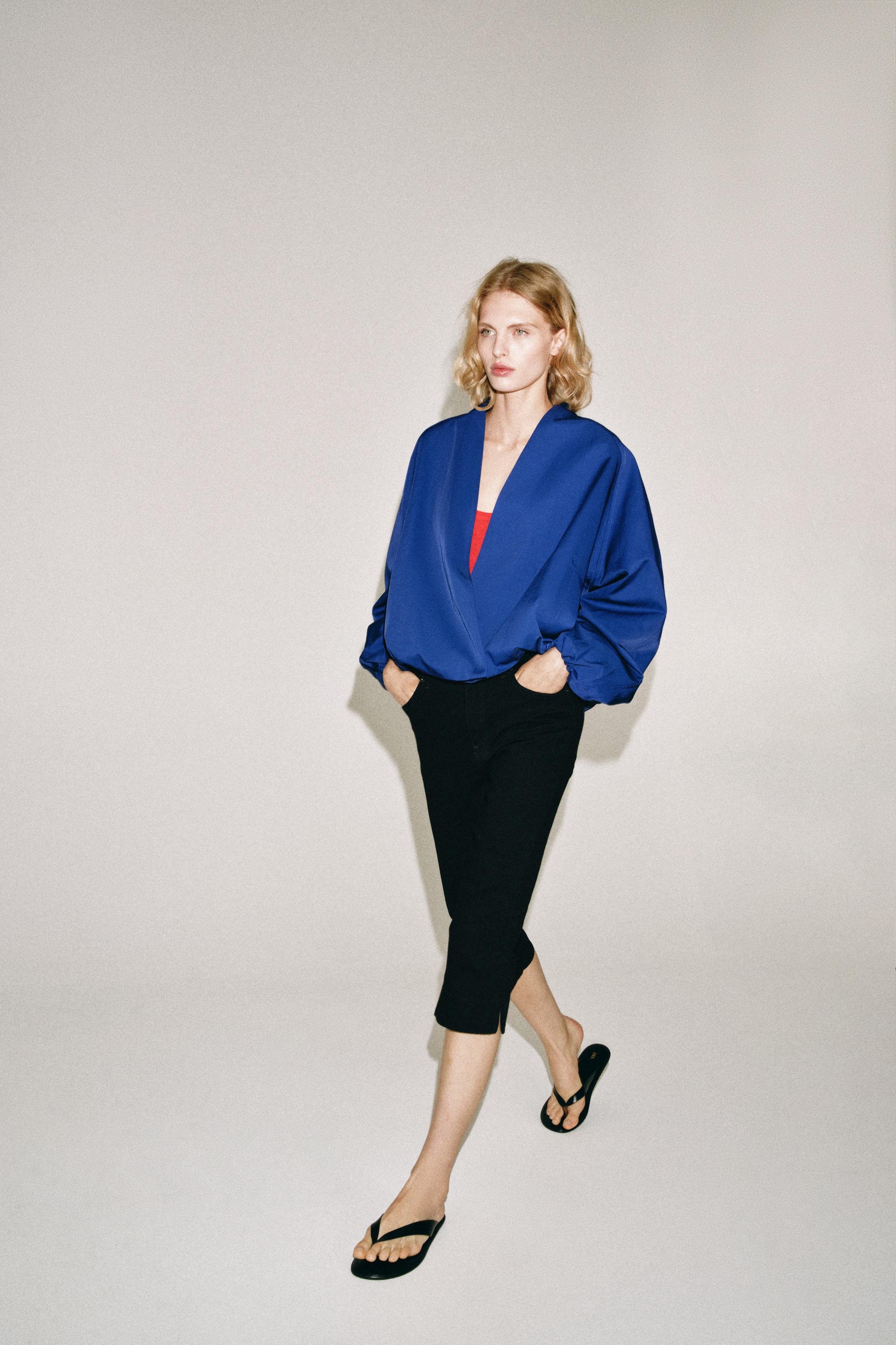 Zara ZW COLLECTION BOMBER CEKET görsel 4