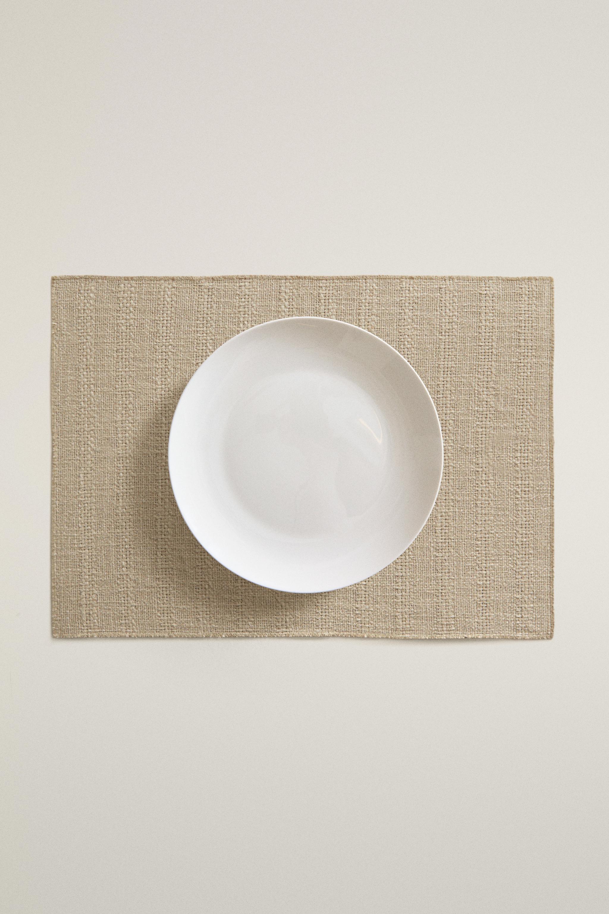 SET DE TABLE LIN TEXTURÉ