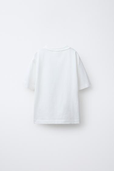 SLOGAN PRINT T-SHIRT - White by Zara - Image 1