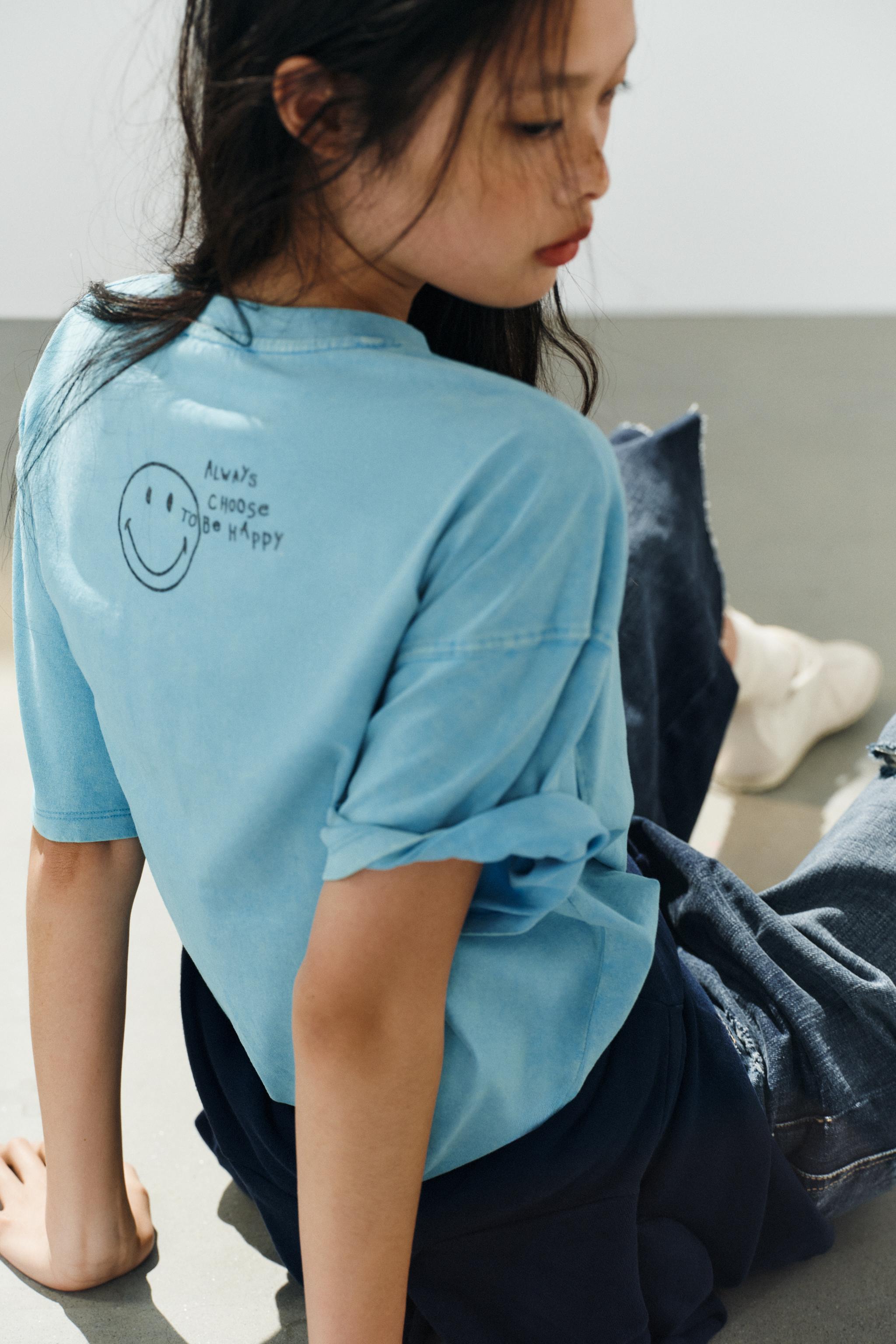 SMILEY® WASHED EFFECT T-SHIRT
