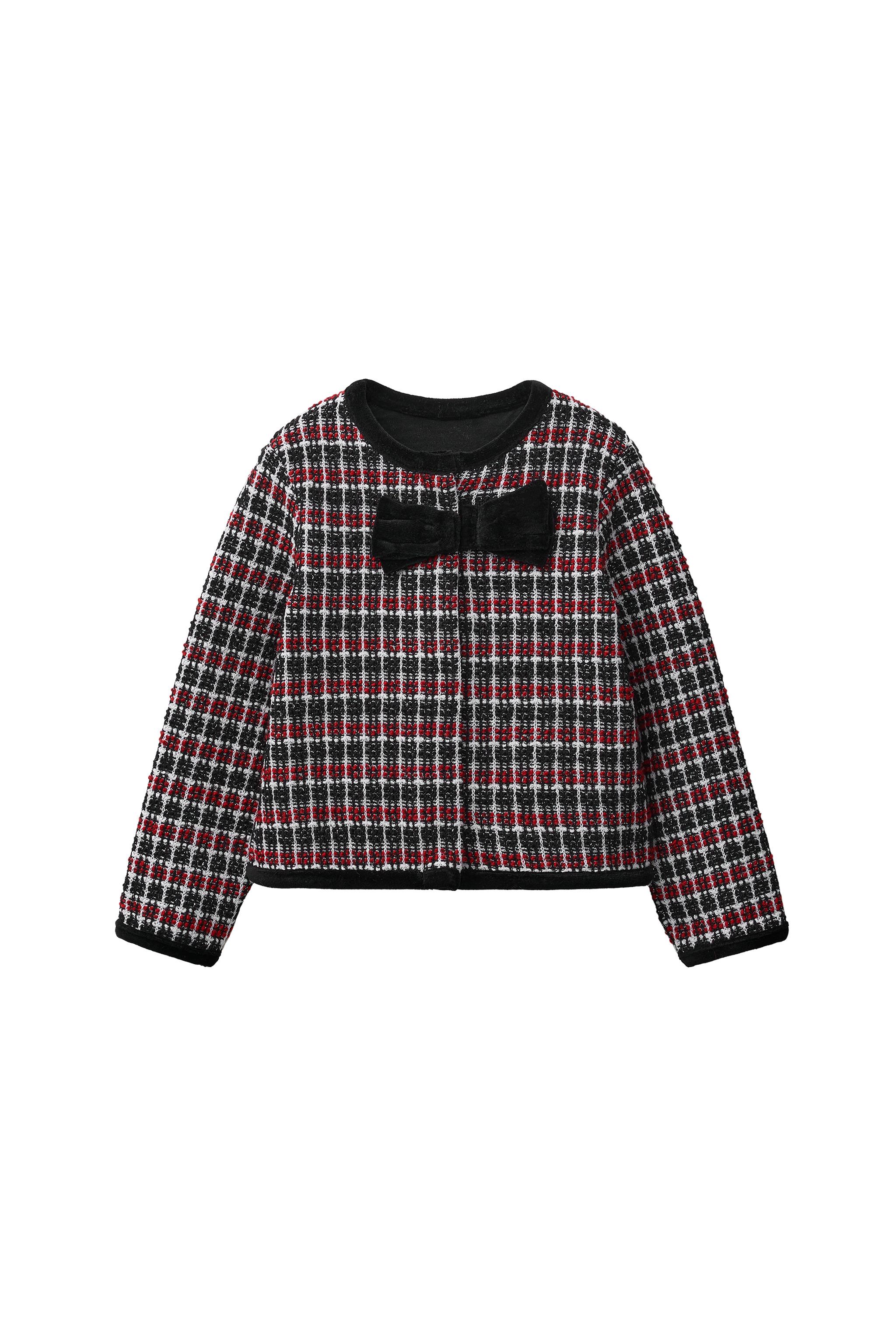 ベルベットリボン付きテクスチャー素材ジャケット - ブラック | ZARA