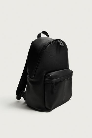 LEATHER BACKPACK — Black 2