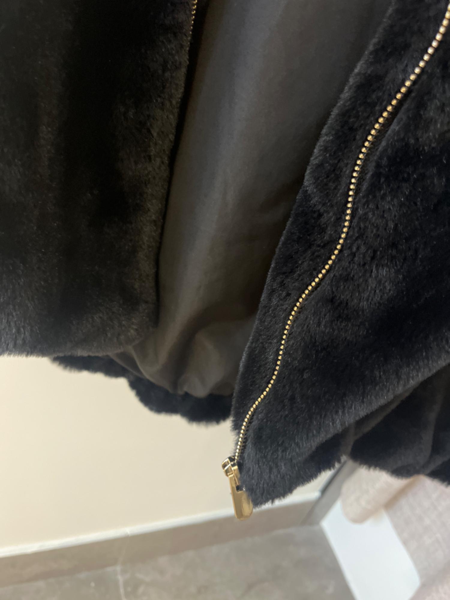 FAUX FUR HOODED VEST