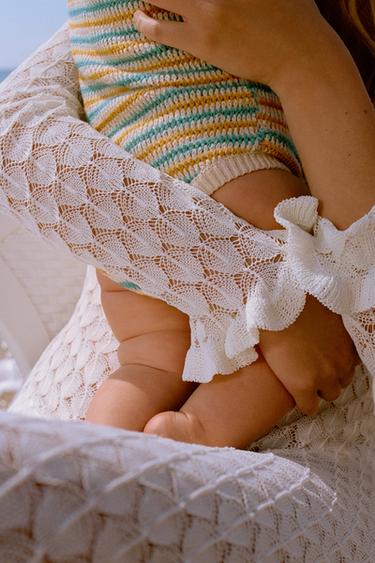 MACACÃO DE TRICÔ LISTRADO - da Zara