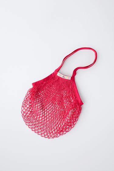 MESH BAG WITH FRUIT OF THE LOOM™ LABEL - Fuchsia by Zara