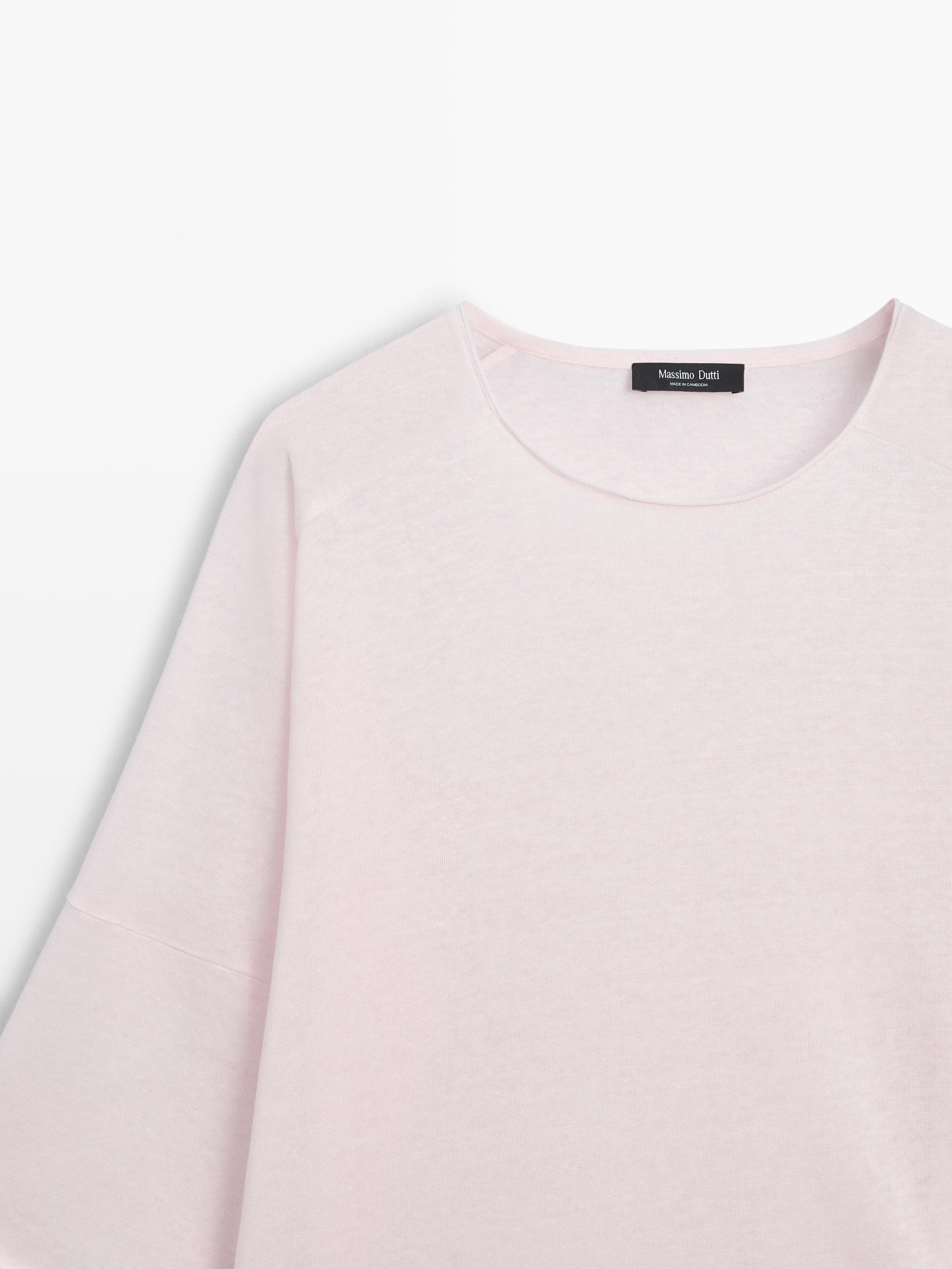 Linen blend T-shirt