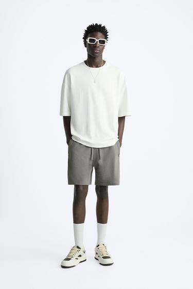 T-SHIRT RELAXED FIT - Blanc cassé de Zara - Image 0