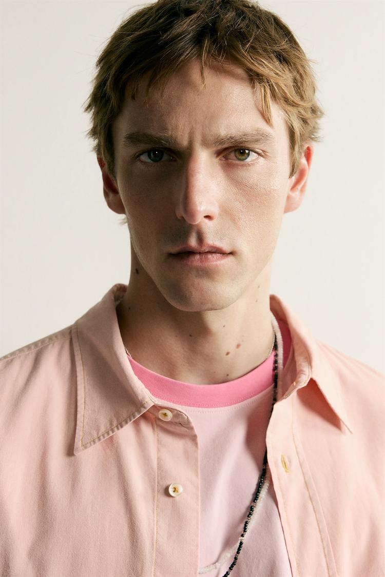 Camisa con bolsillo corte relajado 5