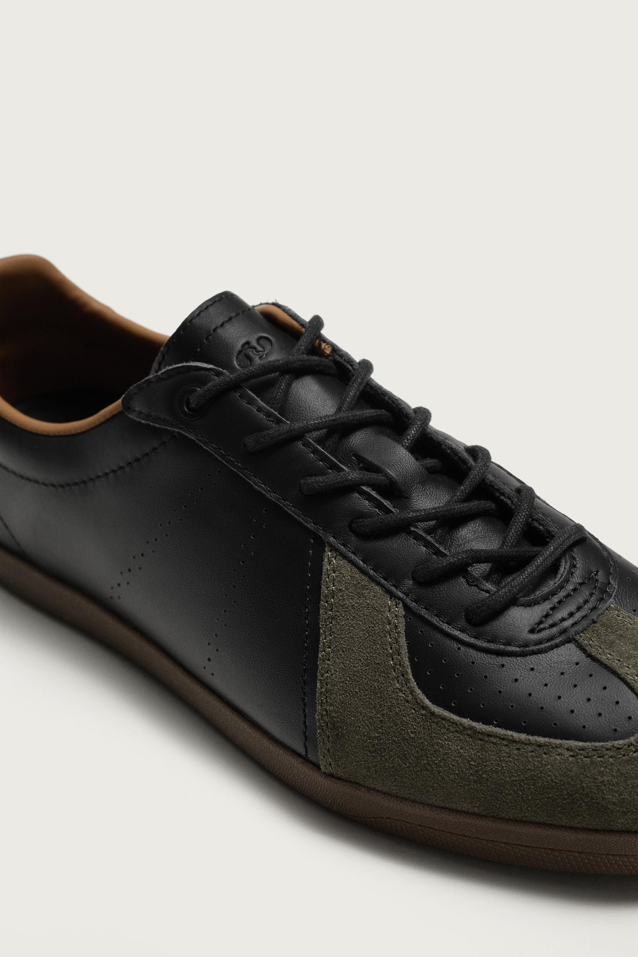 RETRO LEATHER SNEAKERS