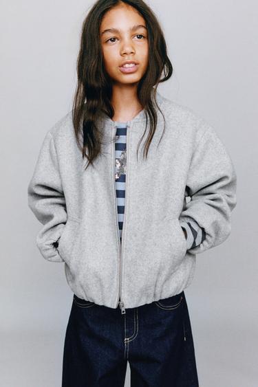 ΜΠΟΥΦΑΝ BOMBER SOFT - Γκρι ανοιχτό του Zara