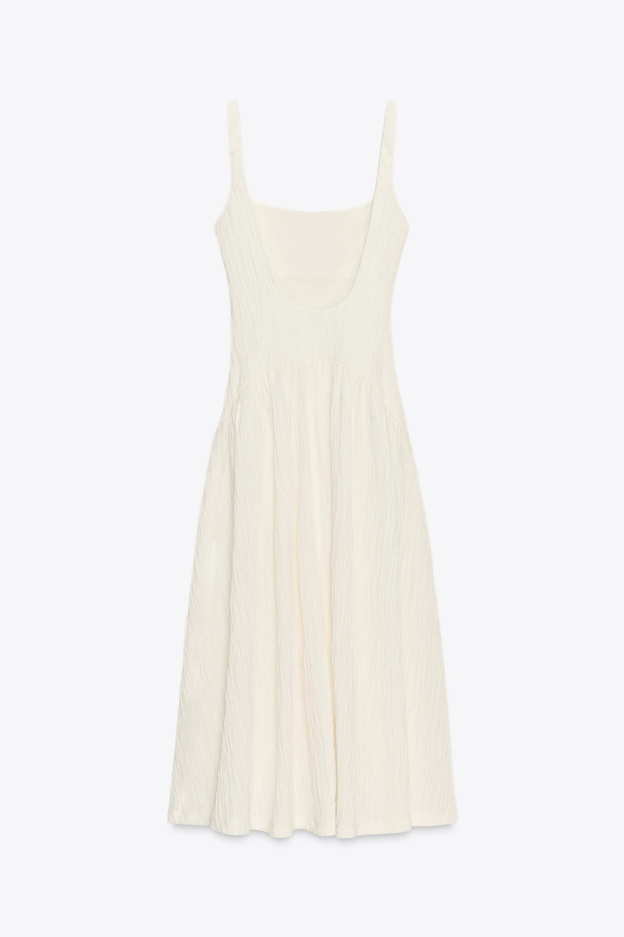 TEXTURED STRAPPY DRESS