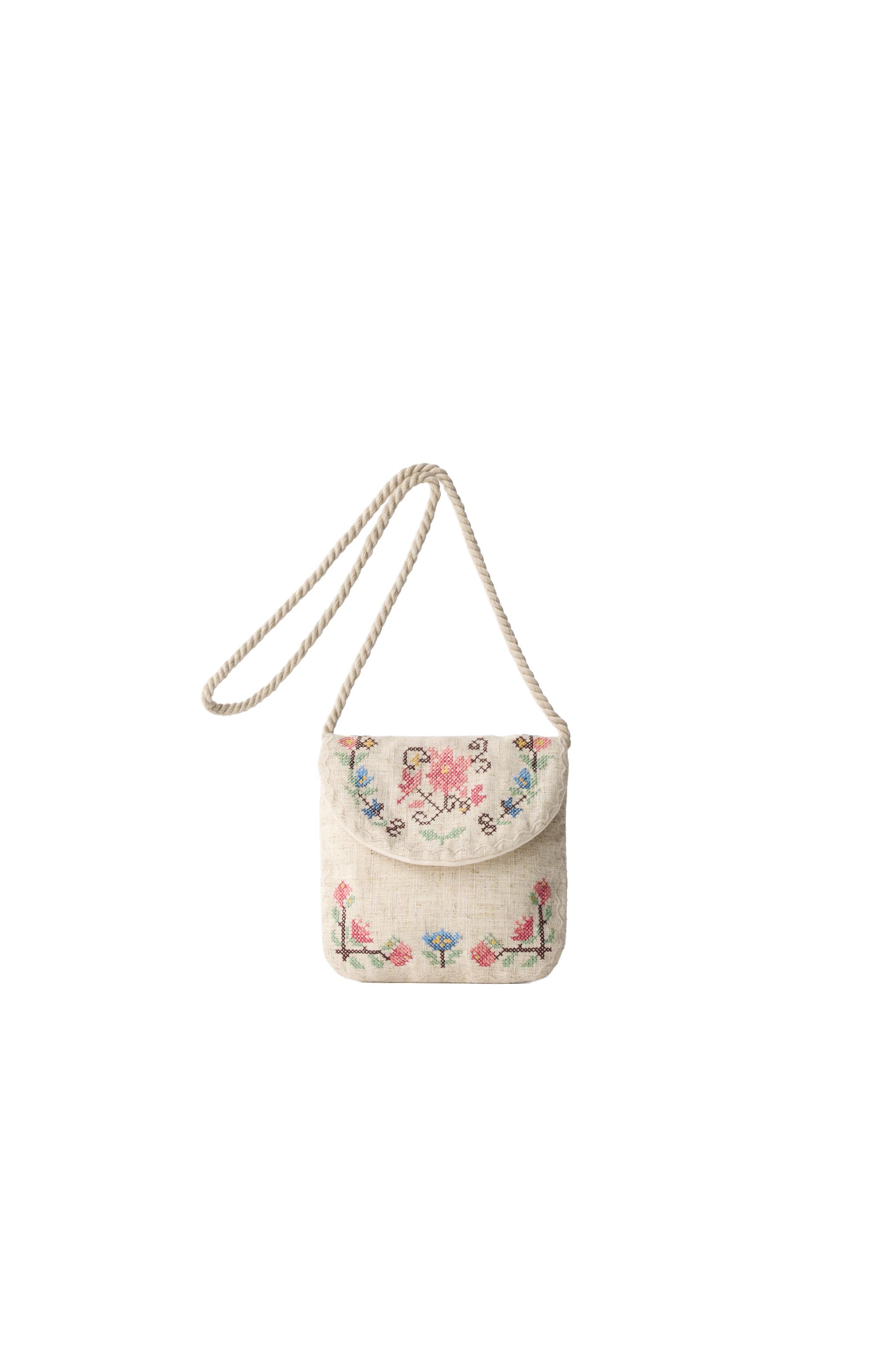 刺繍ディテールクロスボディバッグ - マルチカラー | ZARA Japan / 日本