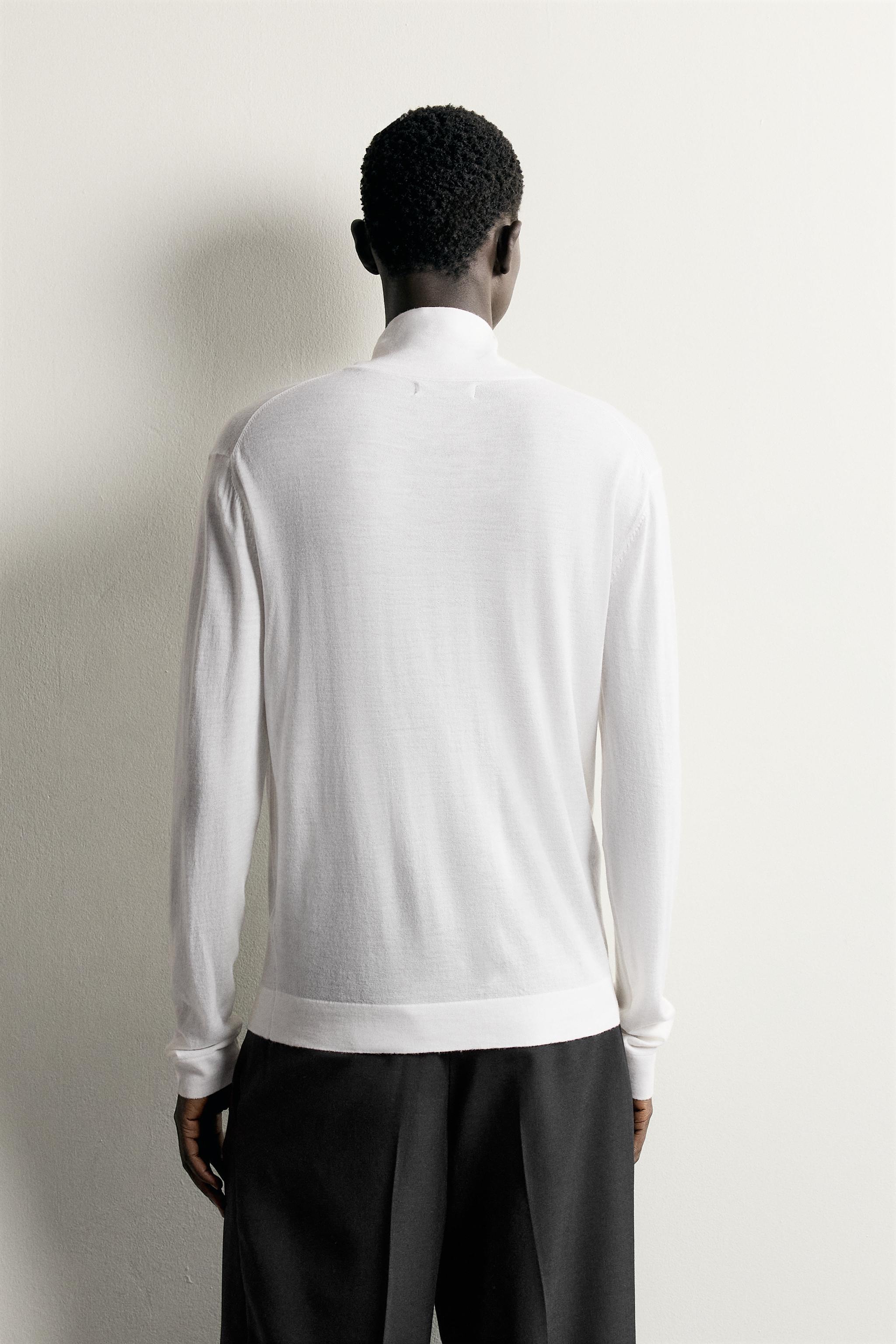 100% WOOL HIGH NECK SWEATER