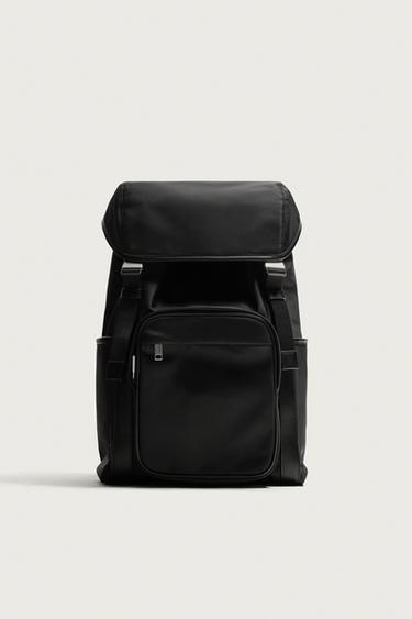 COMBINED NYLON BACKPACK — Black 1