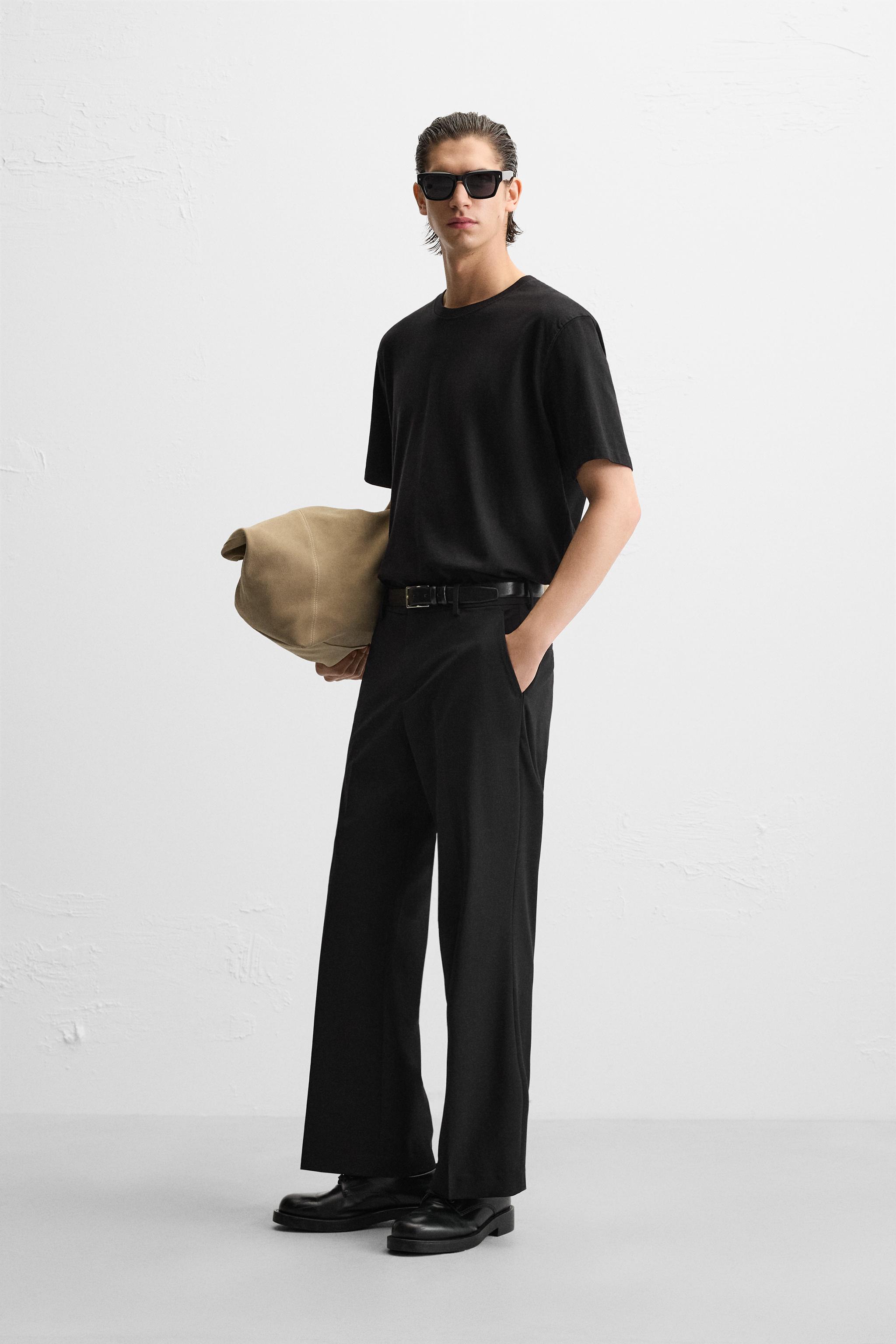 フレアフィットパンツ - ブラック | ZARA Japan / 日本