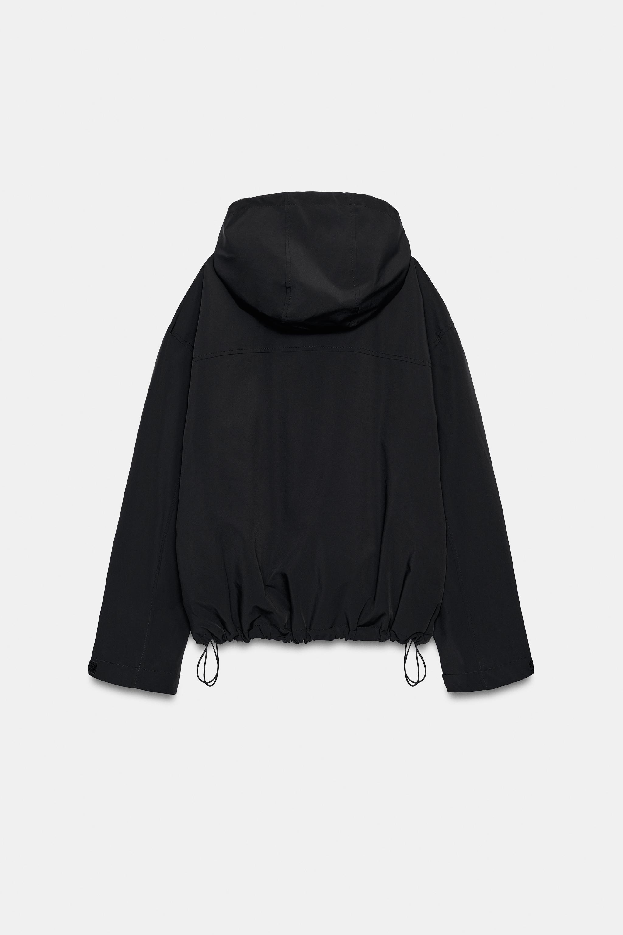 ZIP WINDBREAKER JACKET - Black | ZARA Canada