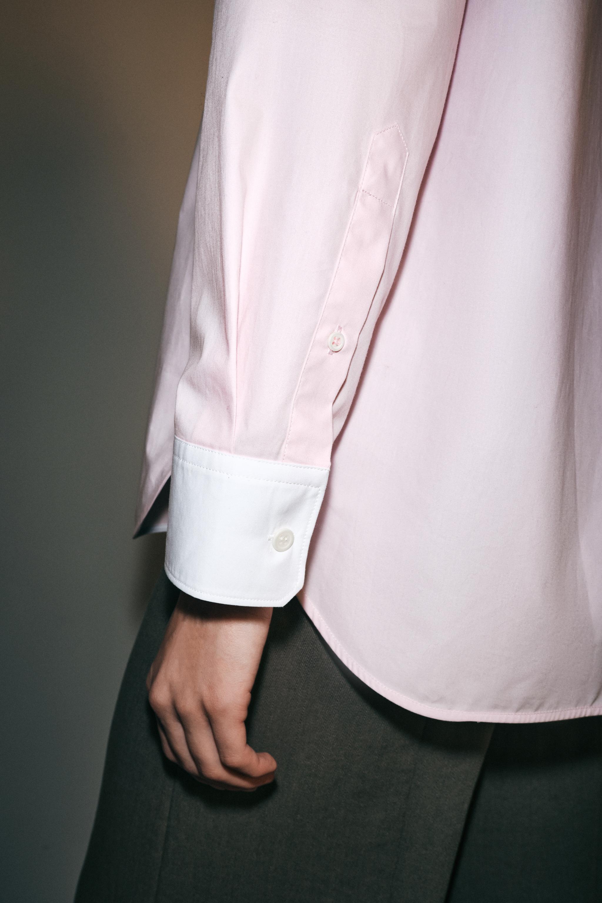 ZW COLLECTION DOUBLE COLLAR SHIRT