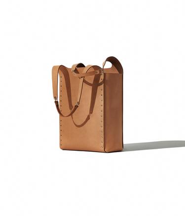 BORSA IN PELLE DAVID CHIPPERFIELD - terra di Zara - Immagine 0