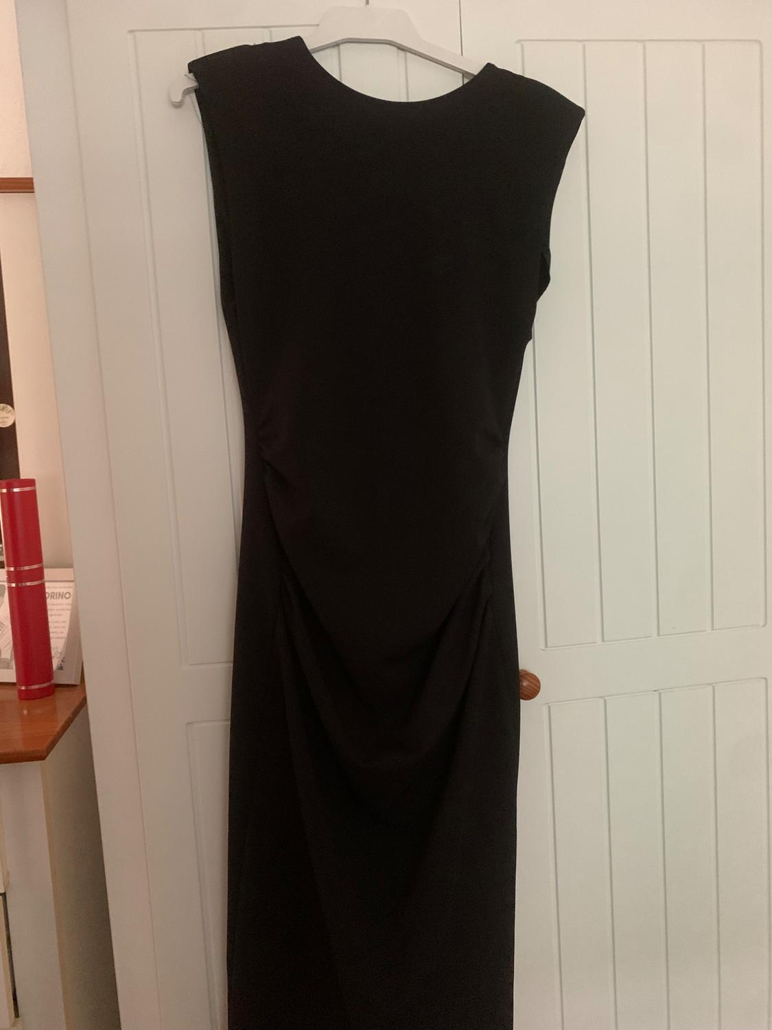 DRESS WITH SHOULDER PADS AND GATHERING - Image 3