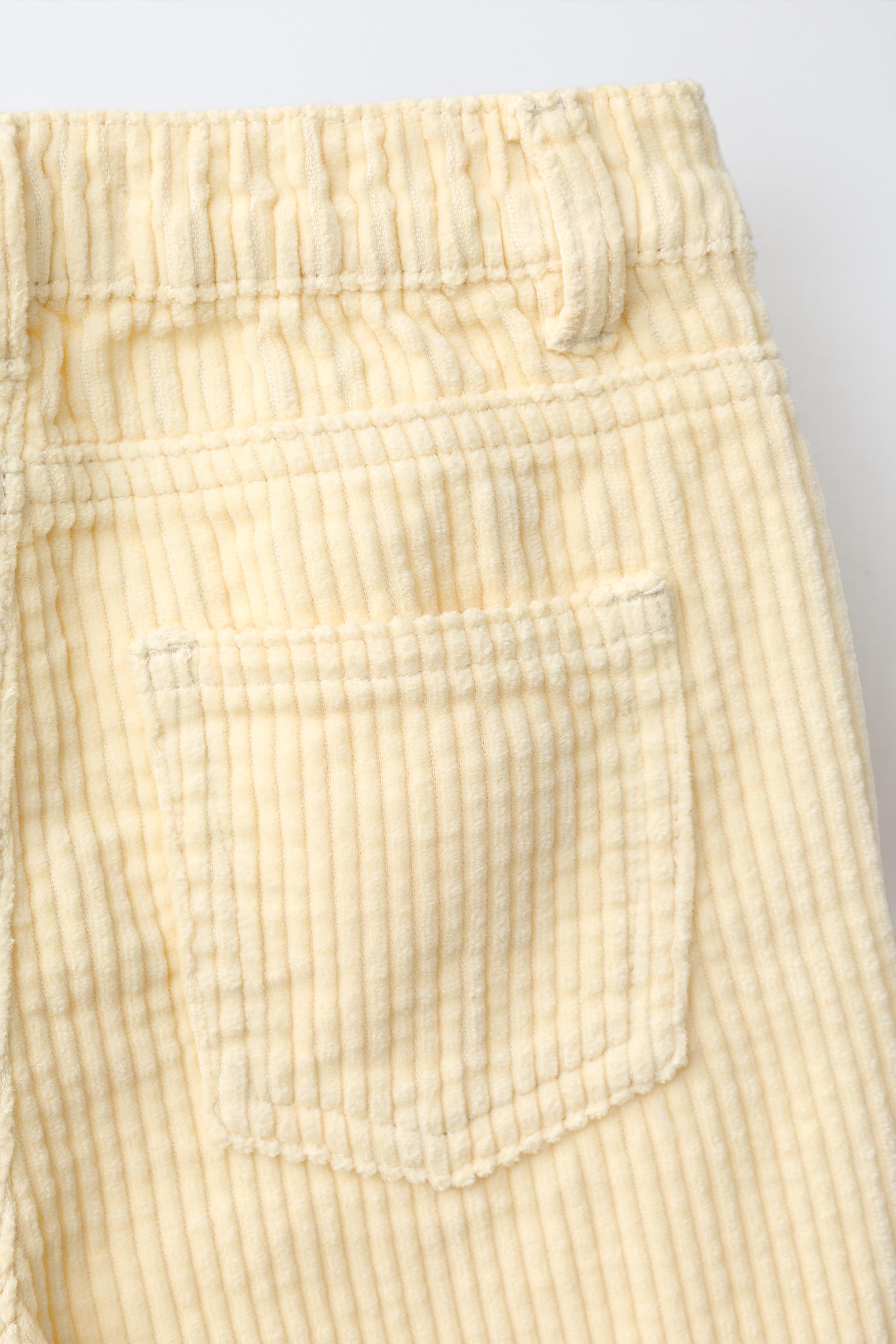 PANTALON LARGE EN VELOURS CÔTELÉ