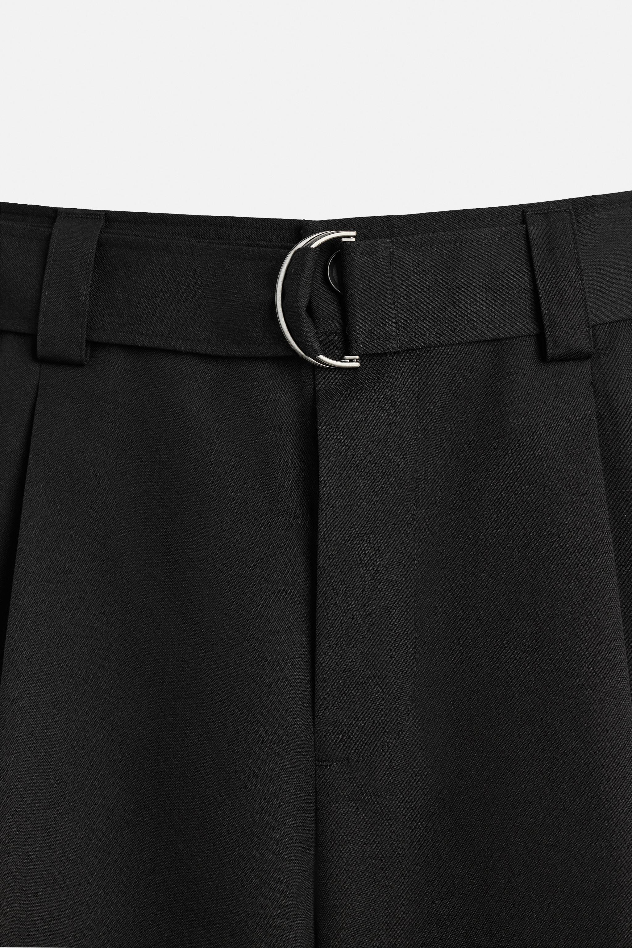 BELTED WIDE FIT BERMUDA SHORTS