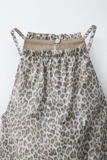 ANIMAL PRINT PLAYSUIT - Brown / Ecru by Zara - Image 2