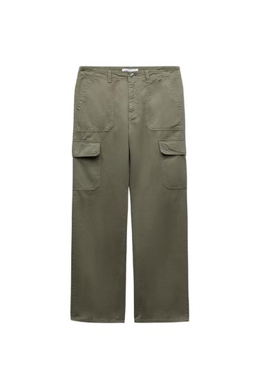 HIGH-RISE STRAIGHT TRF CARGO TROUSERS