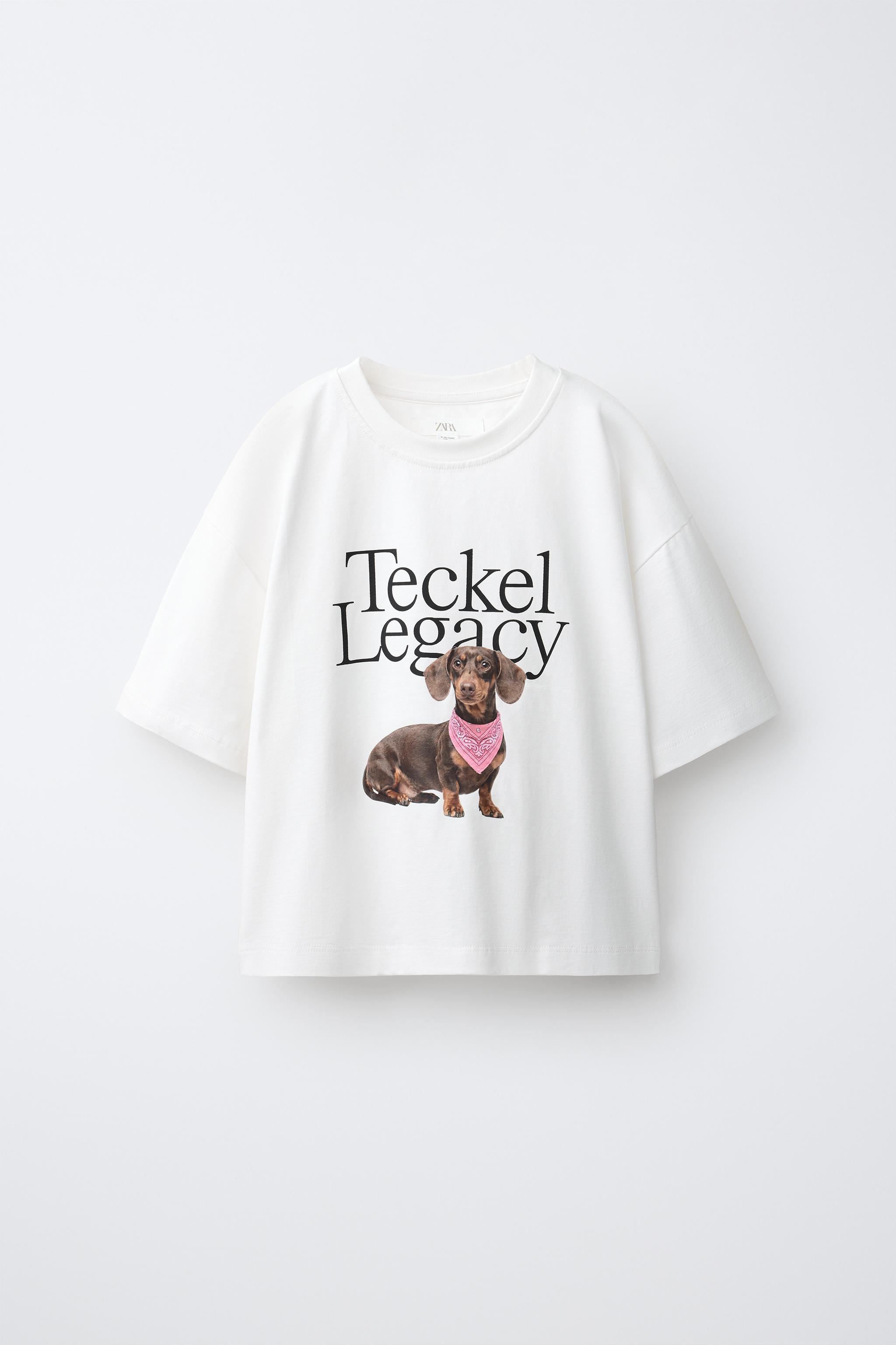 DOG PRINT T-SHIRT — White