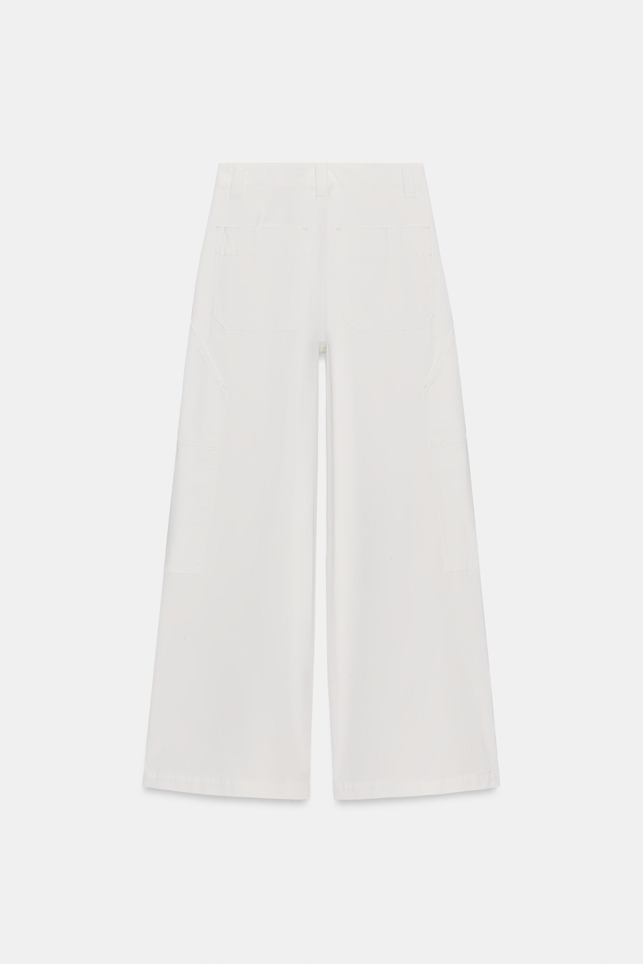 ZW COLLECTION COTTON WIDE LEG PANTS