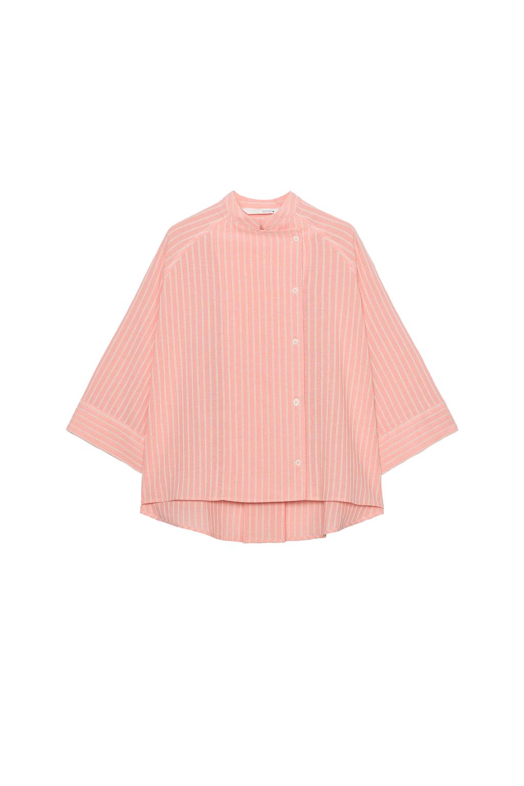 ZW COLLECTION ASYMMETRIC STRIPED SHIRT - image 3
