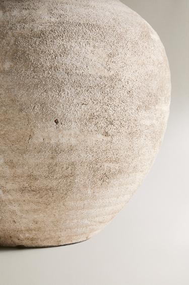LAMPE DE TABLE CÉRAMIQUE VIEILLIE GRAND FORMAT - Gris de Zara - Image 3