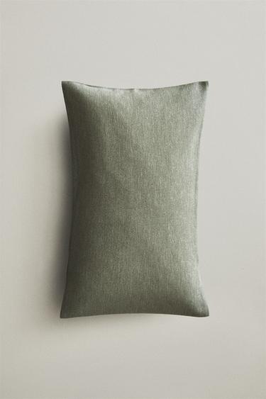 PLAIN CUSHION COVER - Mid-green by Zara