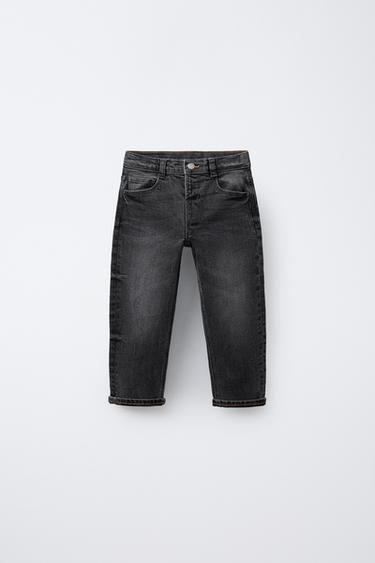 STRAIGHT FIT JEANS - Grey by Zara