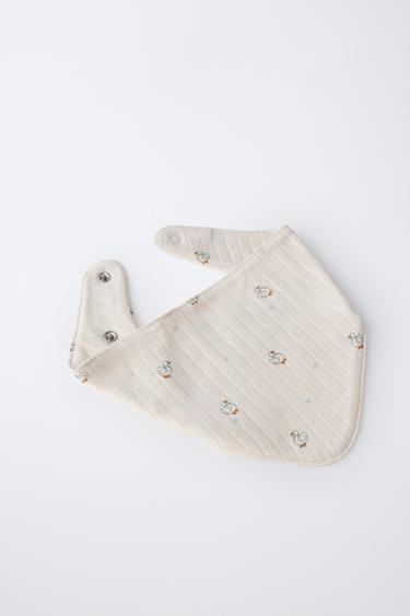 GOOSE PRINT BONNET AND BANDANA SET - Light beige by Zara - Image 2