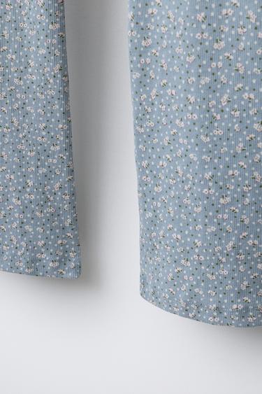 6-14 ANS/ PYJAMA À NŒUD EFFET FOURRURE - Bleu clair de Zara - Image 7