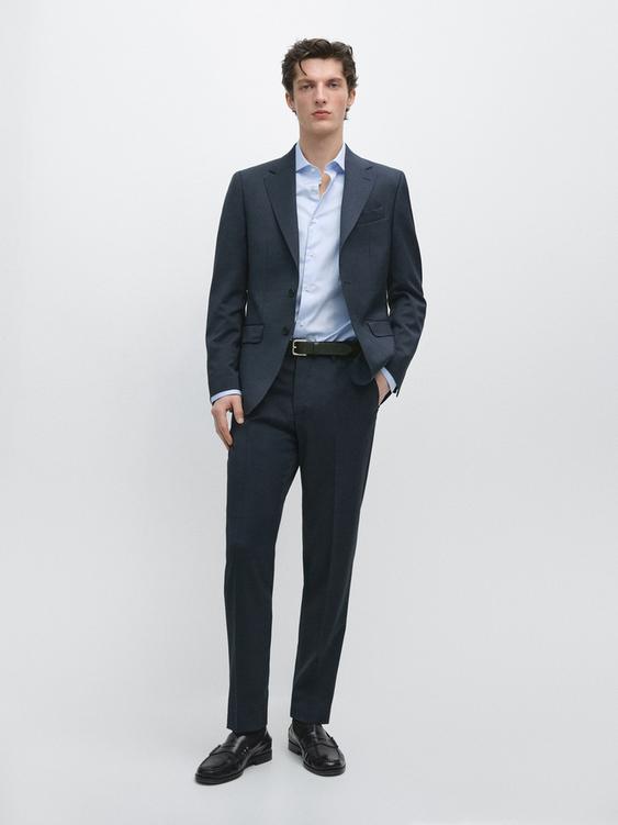 100% cool wool suit blazer from Zara - $420