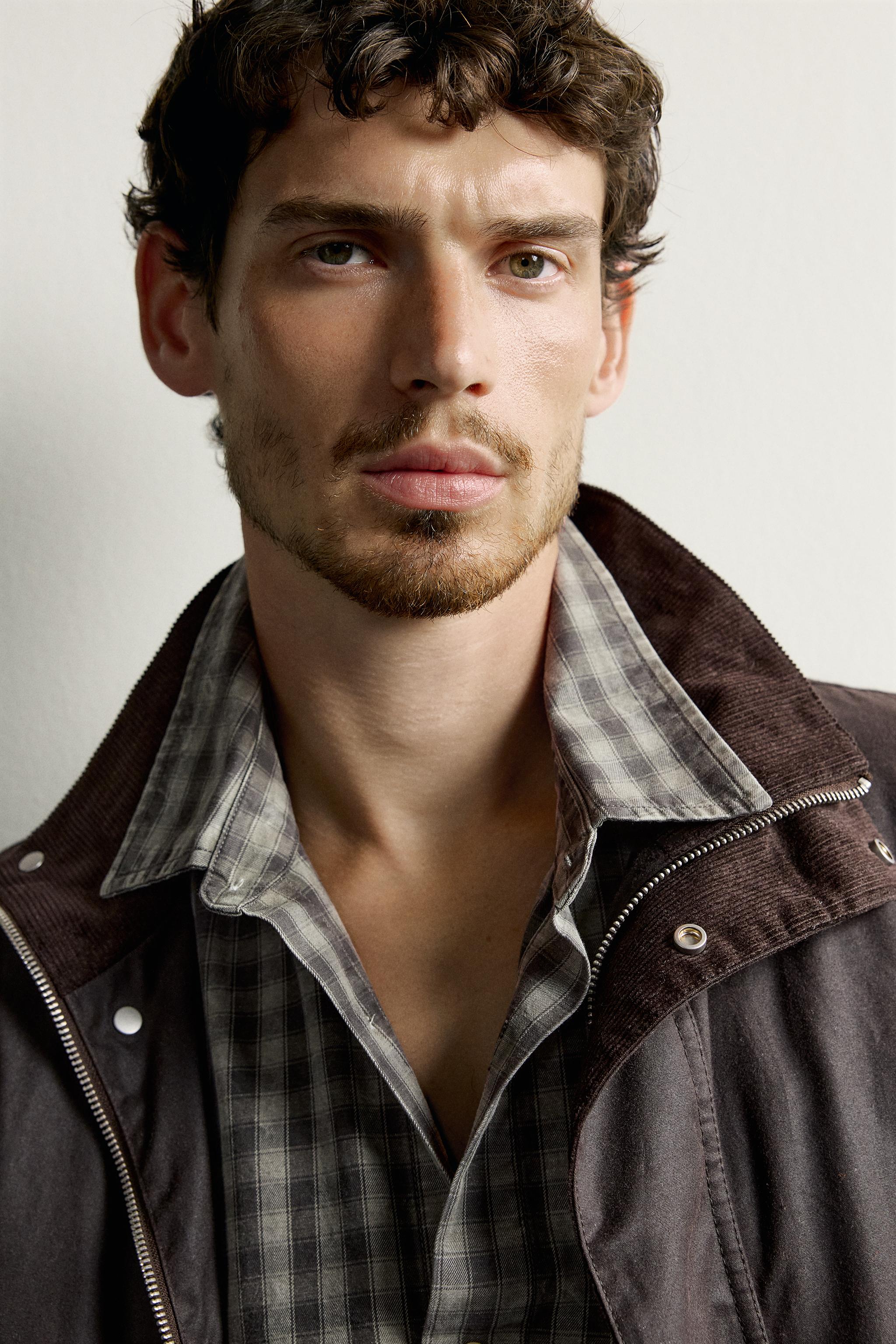REGULAR FIT WAXED-EFFECT JACKET