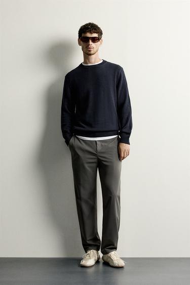 GALTZA TEKNIKO REGULAR FIT CONFORT - Kaki iluna, Zara-rena