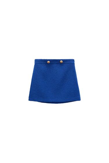 TEXTURED MINI SKIRT