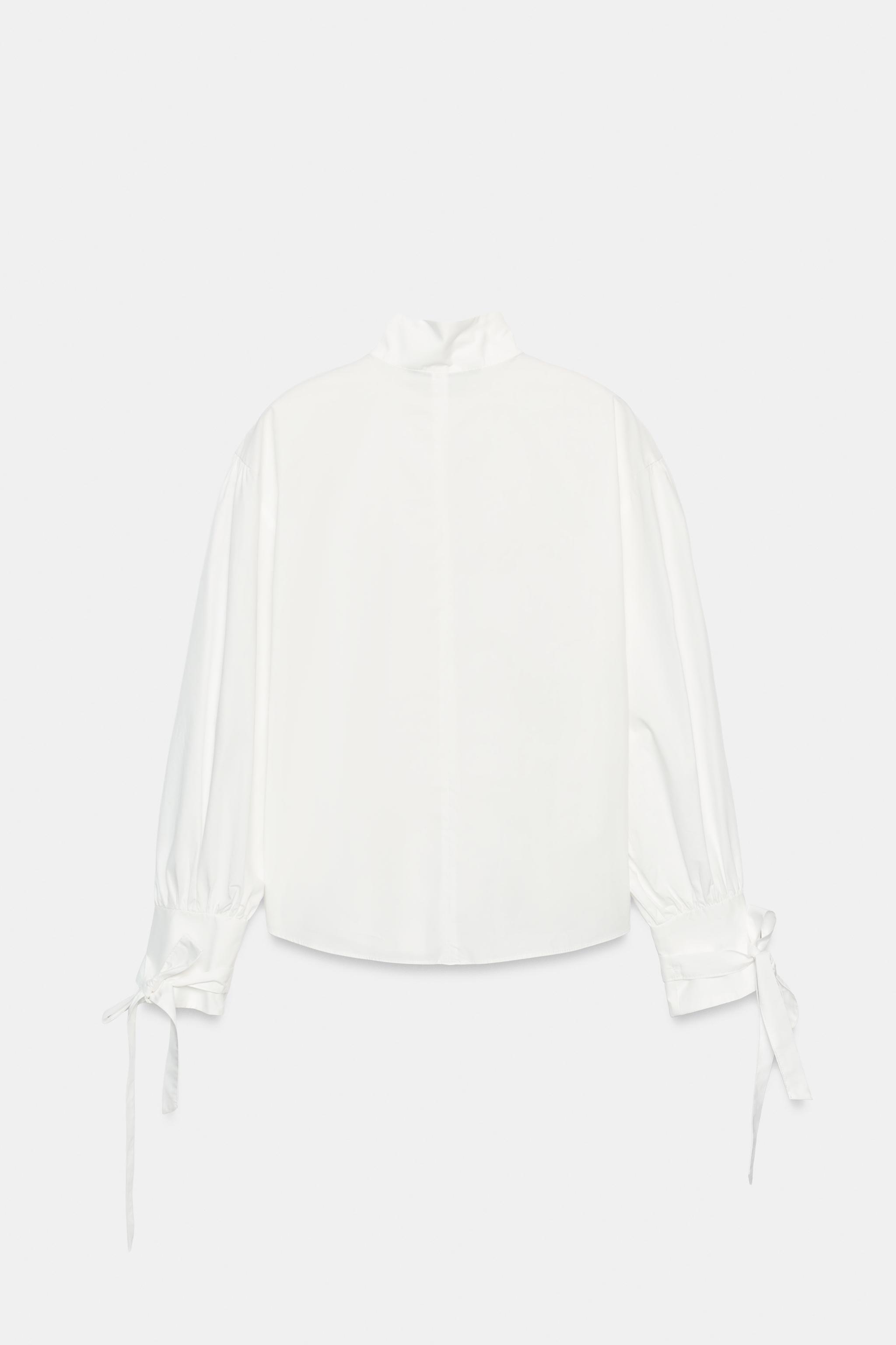 CHEMISE POPELINE LACETS