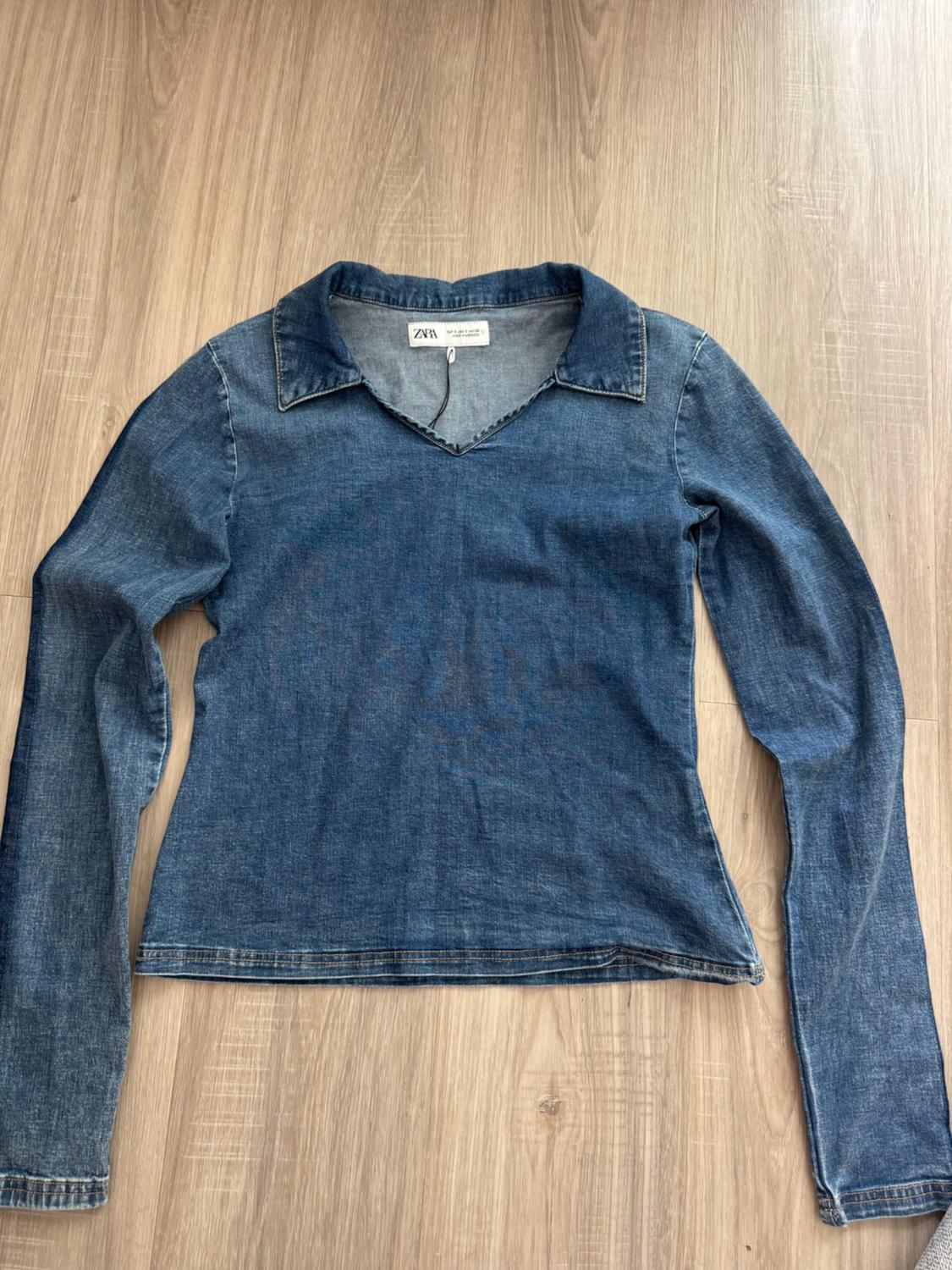 TRF DENIM POLO SHIRT - Image 3