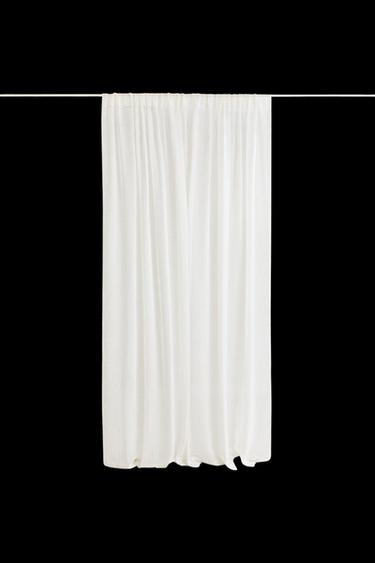 LOW OPACITY DOUBLE-WIDTH SHEER CURTAIN - Crudo de Zara - Imagen 0