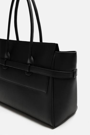 BELTED HANDBAG - Black by Zara - Image 5