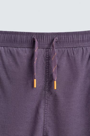 FADED TECHNICAL SWIMMING TRUNKS - Purple by Zara - Image 2